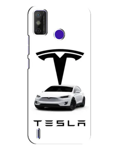 Чехол для TECNO Spark Power 2 (LC8) с картинкой «Tesla White Style»