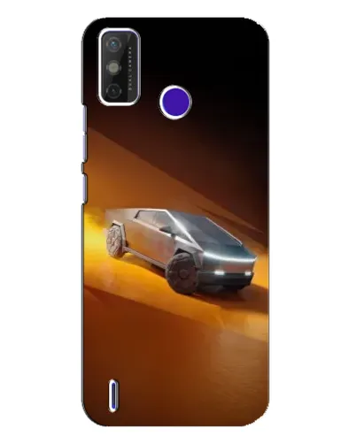 Чехол для TECNO Spark Power 2 (LC8) с картинкой «Cybertruck в пустыне»