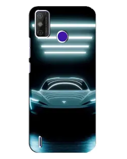 Чехол для TECNO Spark Power 2 (LC8) с картинкой «Tesla в неоне» Чехол для TECNO Spark Power 2 (LC8) с картинкой «Tesla в неоне»