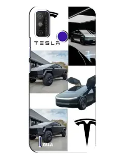 Чехол для TECNO Spark Power 2 (LC8) с картинкой «Коллаж Cybertruck Tesla» Чехол для TECNO Spark Power 2 (LC8) с картинкой «Коллаж Cybertruck Tesla»