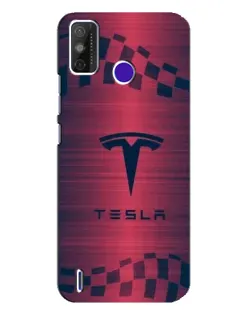 Чехол для TECNO Spark Power 2 (LC8) с картинкой «Тесла красный карбон» Чехол для TECNO Spark Power 2 (LC8) с картинкой «Тесла красный карбон»