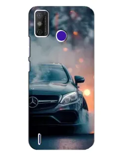 Чехол для TECNO Spark Power 2 (LC8) с картинкой «Mercedes — ночной город»