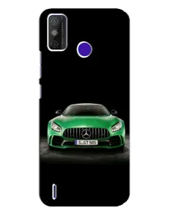 Чехол для TECNO Spark Power 2 (LC8) с картинкой «Mercedes — неоновый лого»