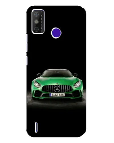 Чехол для TECNO Spark Power 2 (LC8) с картинкой «Mercedes — неоновый лого»