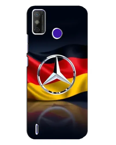 Чехол для TECNO Spark Power 2 (LC8) с картинкой «Mercedes — флаг Германии»