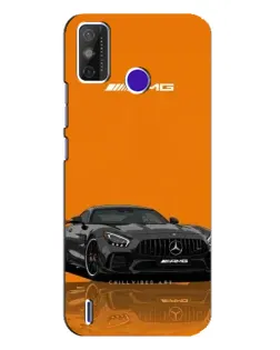 Чехол для TECNO Spark Power 2 (LC8) с картинкой «Оранжевый Mercedes AMG»