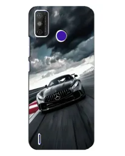 Чехол для TECNO Spark Power 2 (LC8) с картинкой «Гоночный Mercedes AMG»