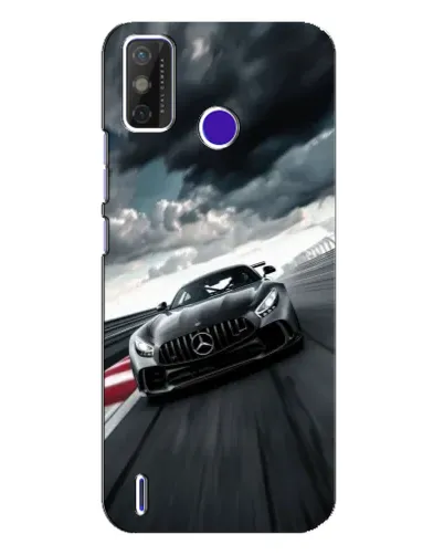 Чехол для TECNO Spark Power 2 (LC8) с картинкой «Гоночный Mercedes AMG»