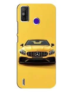 Чехол для TECNO Spark Power 2 (LC8) с картинкой «Желтый Mercedes GT»
