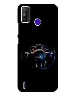 Чехол для TECNO Spark Power 2 (LC8) с картинкой «Салон Audi — руль»