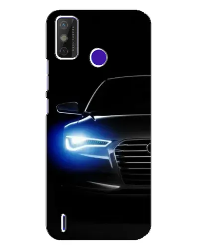 Чехол для TECNO Spark Power 2 (LC8) с картинкой «Неоновый взгляд Audi»