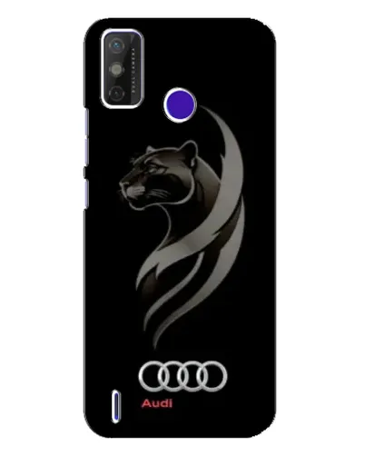 Чехол для TECNO Spark Power 2 (LC8) с картинкой «Графика — пантера и Audi»