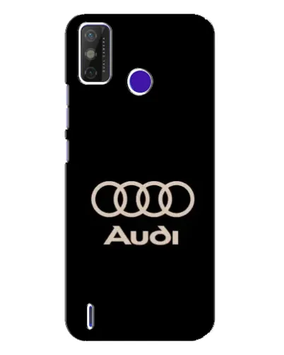 Чехол для TECNO Spark Power 2 (LC8) с картинкой «Audi — золотой логотип»