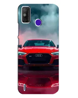 Чехол для TECNO Spark Power 2 (LC8) с картинкой «Audi RS — красный стиль»