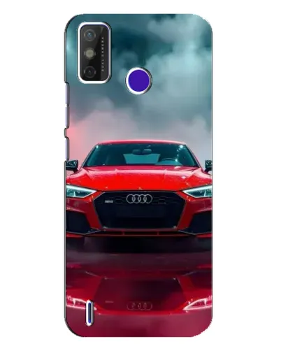 Чехол для TECNO Spark Power 2 (LC8) с картинкой «Audi RS — красный стиль»