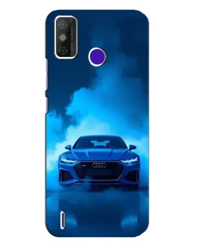 Чехол для TECNO Spark Power 2 (LC8) с картинкой «Audi — голубая энергия»