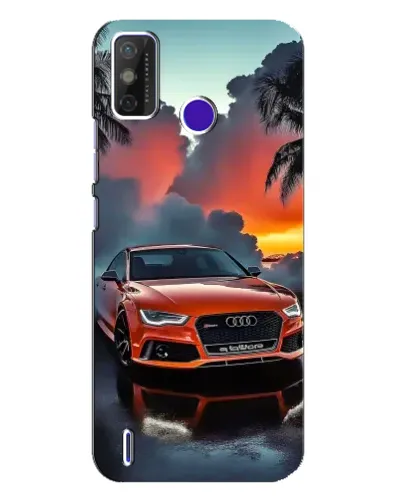 Чехол для TECNO Spark Power 2 (LC8) с картинкой «Audi — закат»