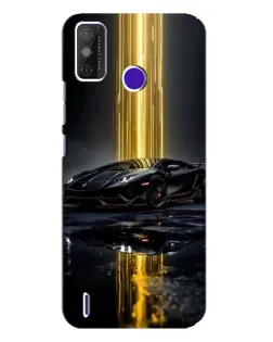 Чехол для TECNO Spark Power 2 (LC8) с картинкой «Ночной Lamborghini драйв»