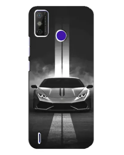 Чехол для TECNO Spark Power 2 (LC8) с картинкой «Lamborghini симметрия дорог»