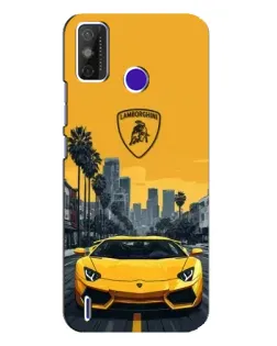 Чехол для TECNO Spark Power 2 (LC8) с картинкой «Желтый Lamborghini город» Чехол для TECNO Spark Power 2 (LC8) с картинкой «Желтый Lamborghini город»