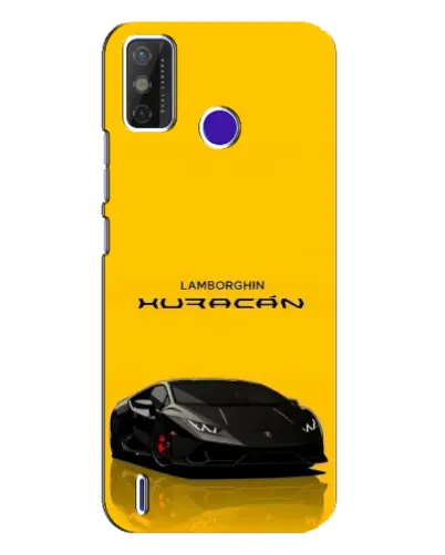 Чехол для TECNO Spark Power 2 (LC8) с картинкой «Lamborghini Huracan черный»