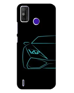 Чехол для TECNO Spark Power 2 (LC8) с картинкой «Голубой силуэт Lamborghini» Чехол для TECNO Spark Power 2 (LC8) с картинкой «Голубой силуэт Lamborghini»