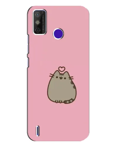 Чехол для TECNO Spark Power 2 (LC8) с картинкой «Pusheen сердце»