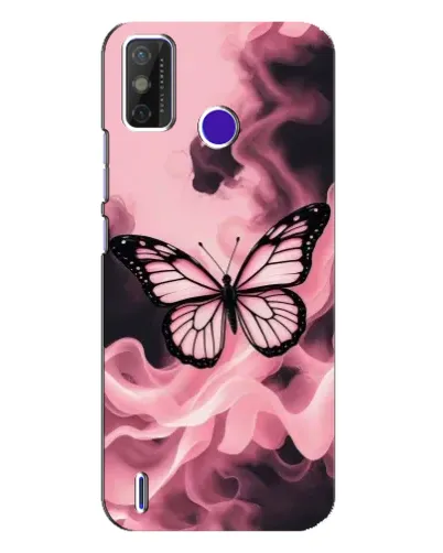 Чехол для TECNO Spark Power 2 (LC8) с картинкой «Бабочка в дыму»