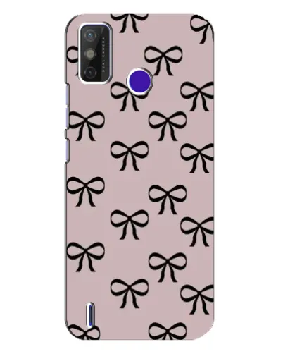 Чехол для TECNO Spark Power 2 (LC8) с картинкой «Черные бантики»