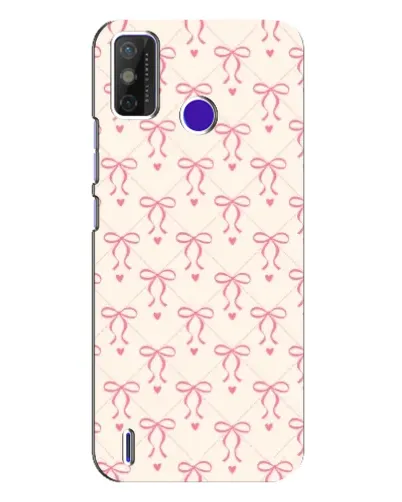 Чехол для TECNO Spark Power 2 (LC8) с картинкой «Розовые бантики Coquette»