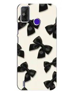 Чехол для TECNO Spark Power 2 (LC8) с картинкой «Черные бантики»