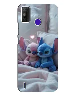 Чехол для TECNO Spark Power 2 (LC8) с картинкой «Плюшевые Стич Ангел»