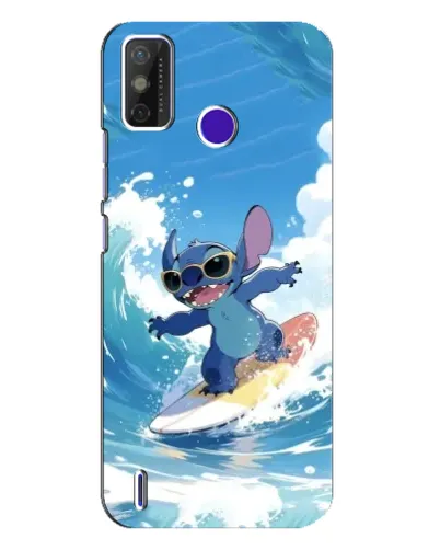 Чехол для TECNO Spark Power 2 (LC8) с картинкой «Стич на волне»