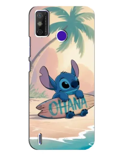 Чехол для TECNO Spark Power 2 (LC8) с картинкой «Стич на серфе»