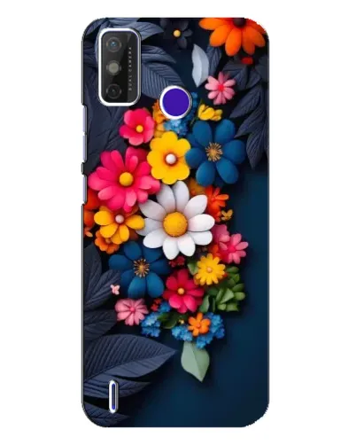 Чехол для TECNO Spark Power 2 (LC8) с картинкой «Цветочная феерия»