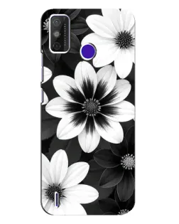Чехол для TECNO Spark Power 2 (LC8) с картинкой «Монохромные астры» Чехол для TECNO Spark Power 2 (LC8) с картинкой «Монохромные астры»