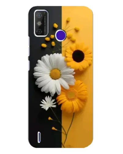 Чехол для TECNO Spark Power 2 (LC8) с картинкой «Подсолнух и ромашка»