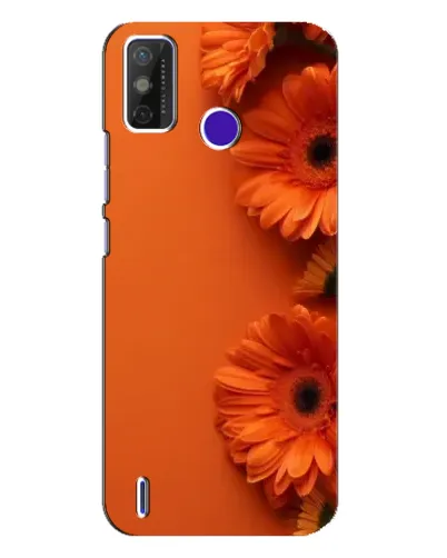 Чехол для TECNO Spark Power 2 (LC8) с картинкой «Оранжевые герберы»