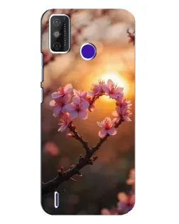 Чехол для TECNO Spark Power 2 (LC8) с картинкой «Розовый цвет сердце на фоне заката» Чехол для TECNO Spark Power 2 (LC8) с картинкой «Розовый цвет сердце на фоне заката»