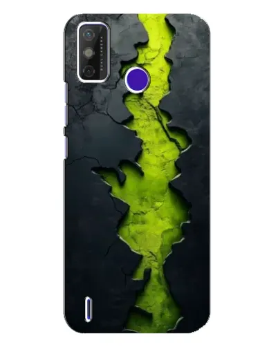 Чехол для TECNO Spark Power 2 (LC8) с картинкой «Салатовый разлом скалы»