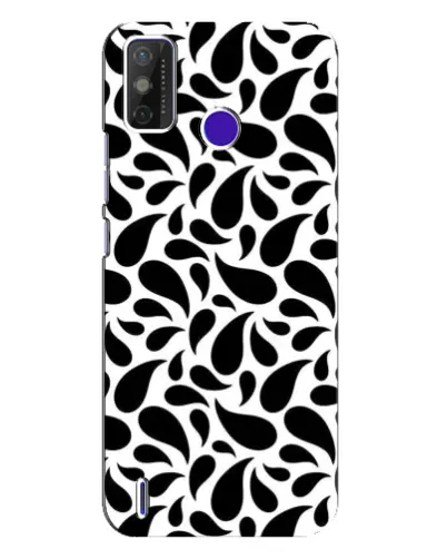 Чехол для TECNO Spark Power 2 (LC8) с картинкой «Контрастные черные капли»