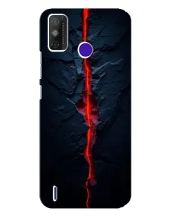 Чехол для TECNO Spark Power 2 (LC8) с картинкой «Kрасная лавовая трещина»
