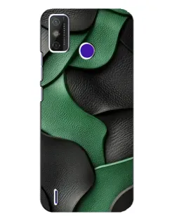 Чехол для TECNO Spark Power 2 (LC8) с картинкой «Зеленые кожаные волны»