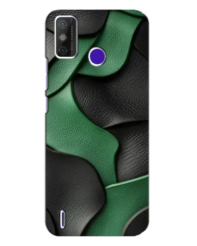 Чехол для TECNO Spark Power 2 (LC8) с картинкой «Зеленые кожаные волны»
