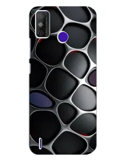 Чехол для TECNO Spark Power 2 (LC8) с картинкой «Объемная темная решетка»