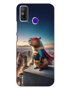 Чехол для TECNO Spark Power 2 (LC8) с картинкой «Капи-мен супергерой»