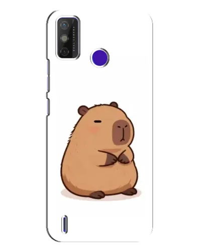 Чехол для TECNO Spark Power 2 (LC8) с картинкой «Толстенькая капибара»