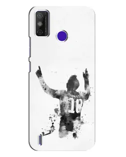 Чехол для TECNO Spark Power 2 (LC8) с картинкой «Черно-белый силуэт Месси» Чехол для TECNO Spark Power 2 (LC8) с картинкой «Черно-белый силуэт Месси»