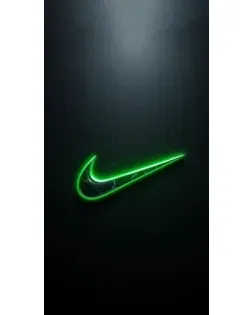 Чехол для TECNO с картинкой «Неоновый контур Nike»