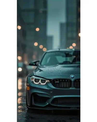 Чохол для TECNO з картинкою «BMW у вогнях міста» Чохол для TECNO з картинкою «BMW у вогнях міста»